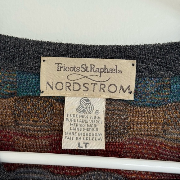 Vintage Coogi Style Ed Bassmaster Pure Marino Wool Sweater Size LT - Picture 4 of 5